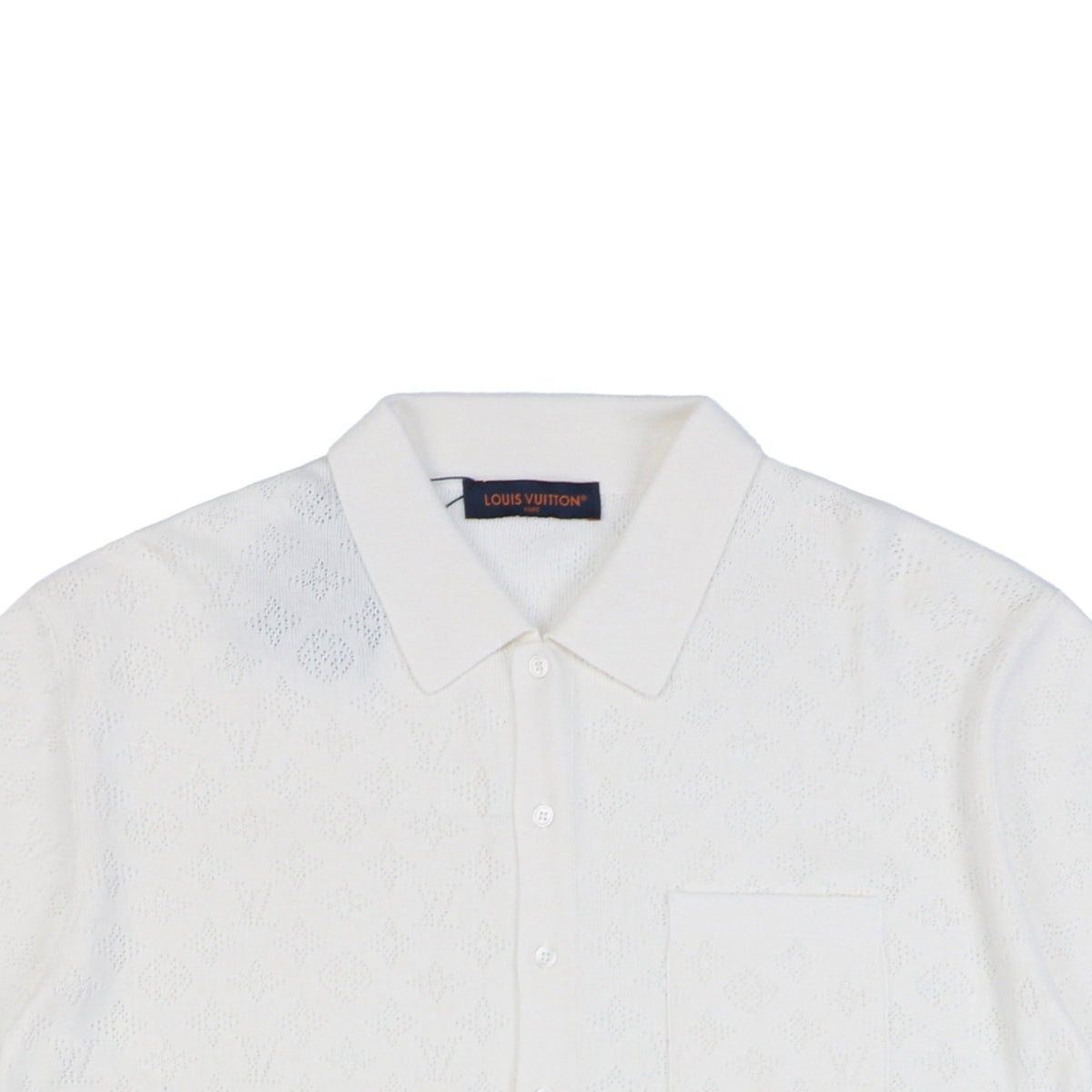 Louis Vuitton LV23SS Monogram Hollow Jacquard Short Sleeve Shirt