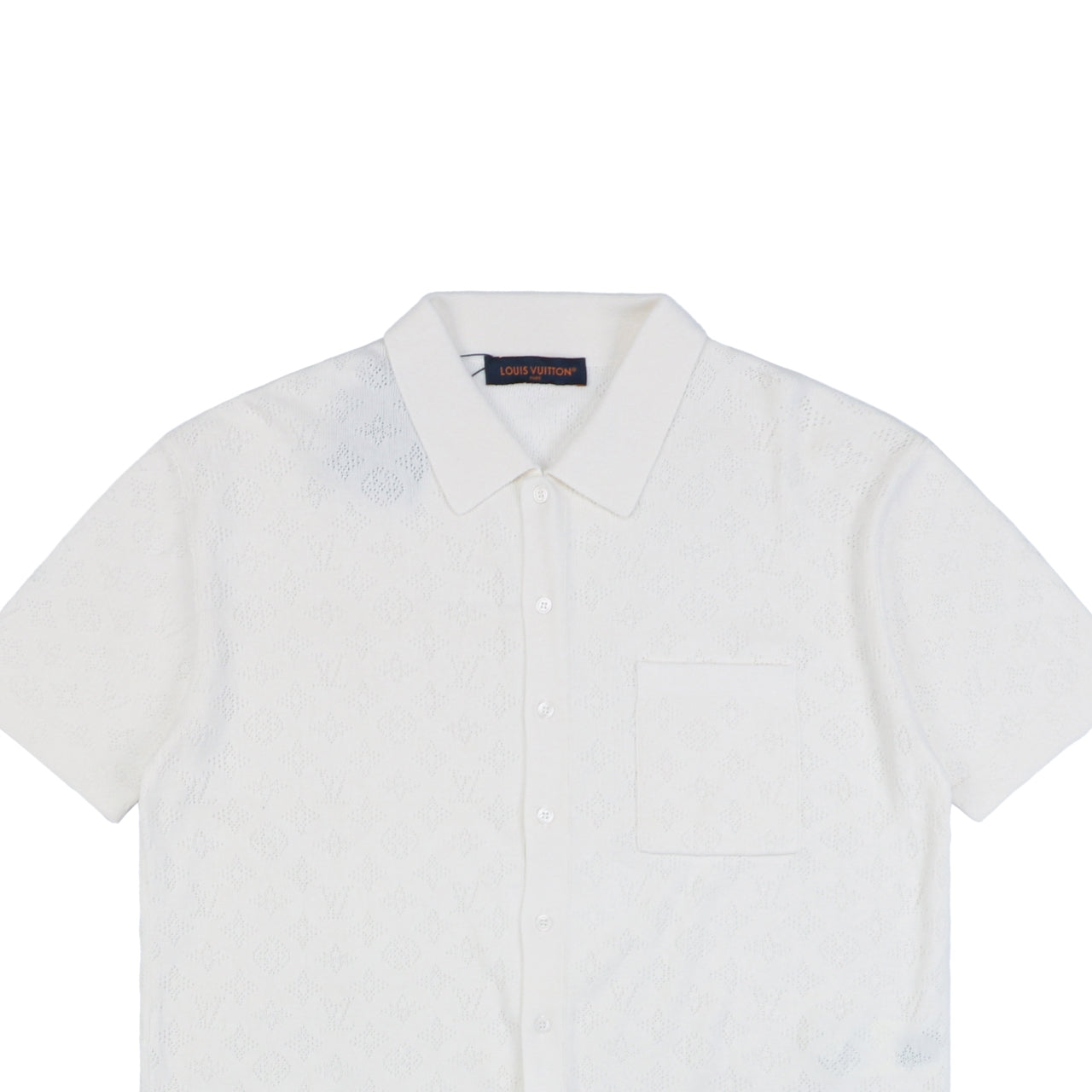 Louis Vuitton LV23SS Monogram Hollow Jacquard Short Sleeve Shirt