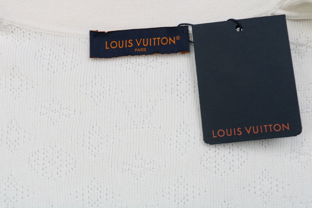 Louis Vuitton LV23SS Monogram Hollow Jacquard Short Sleeve Shirt