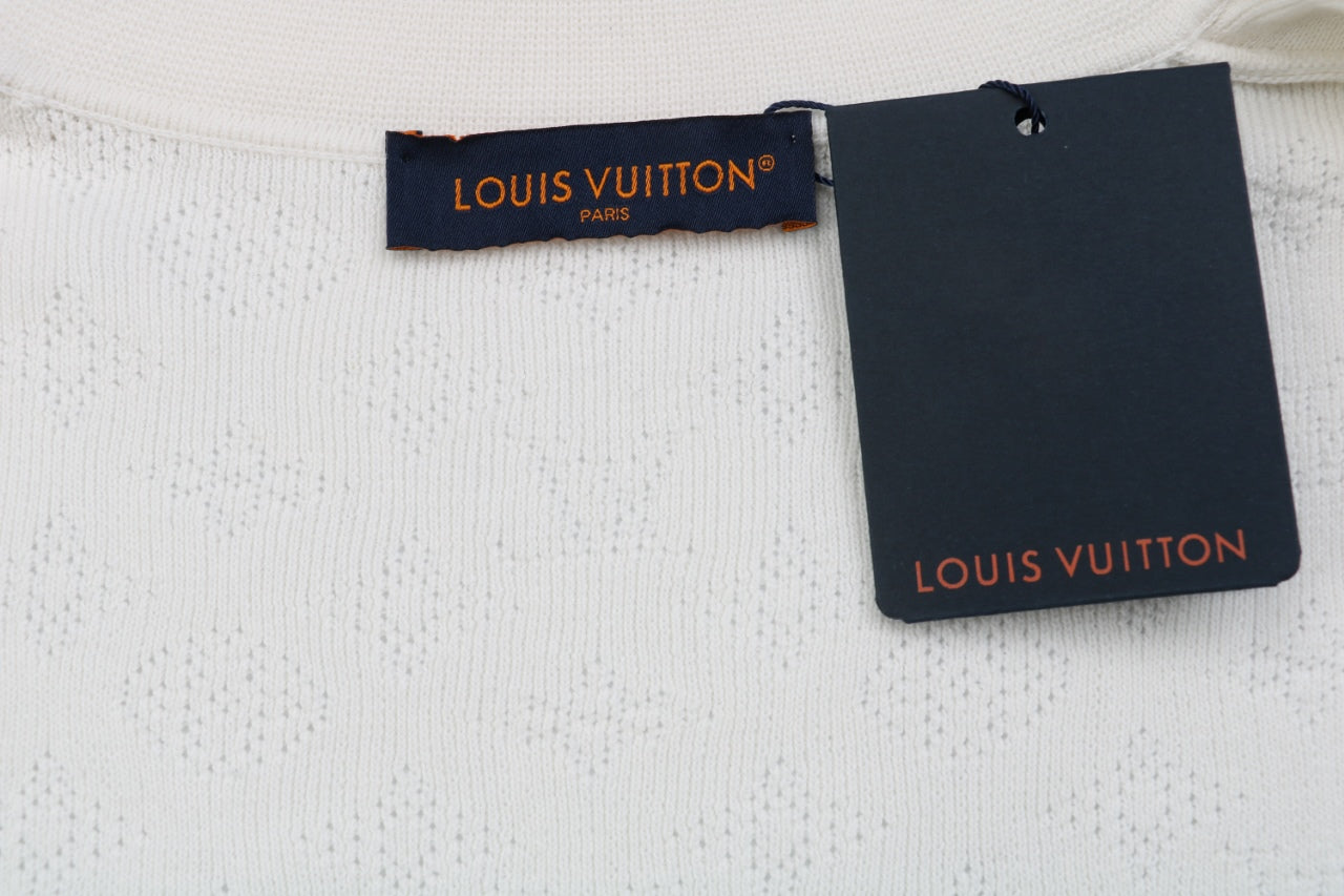 Louis Vuitton LV23SS Monogram Hollow Jacquard Short Sleeve Shirt