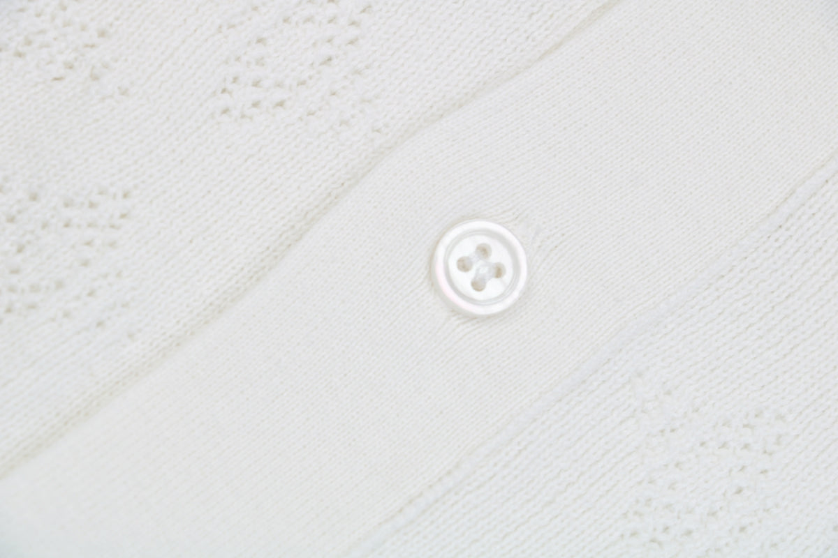 Louis Vuitton LV23SS Monogram Hollow Jacquard Short Sleeve Shirt