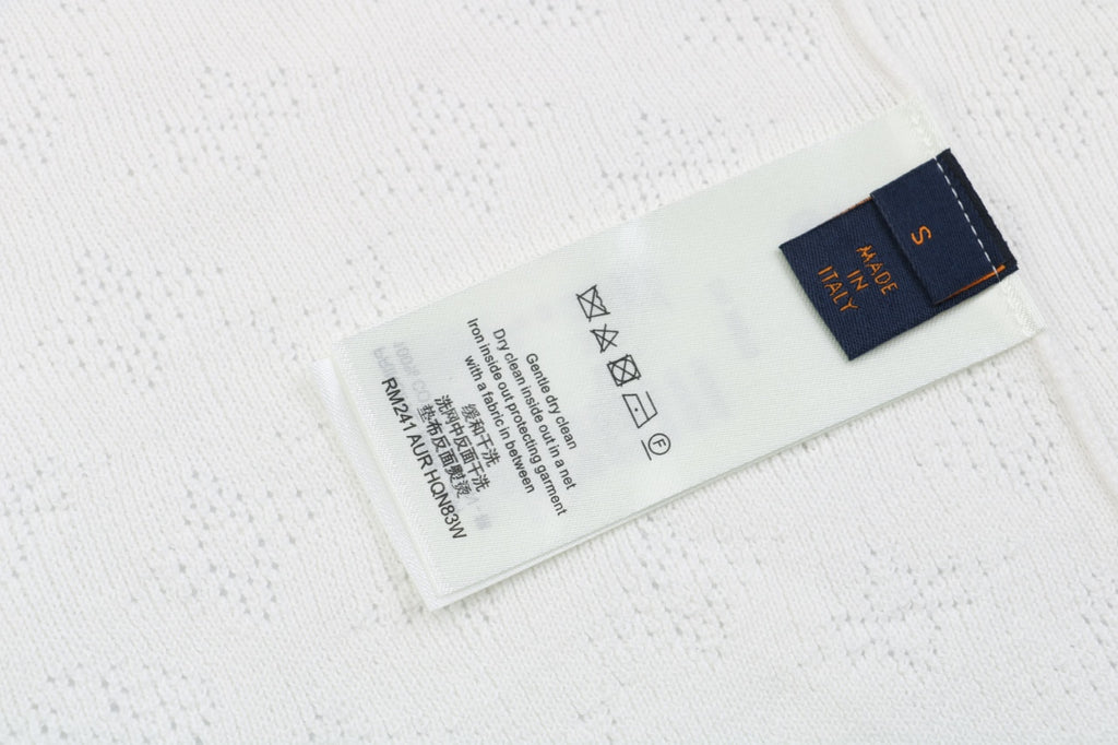 Louis Vuitton LV23SS Monogram Hollow Jacquard Short Sleeve Shirt