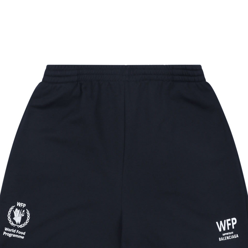 Balenciaga x WFP World Food Programme White Logo Print Shorts