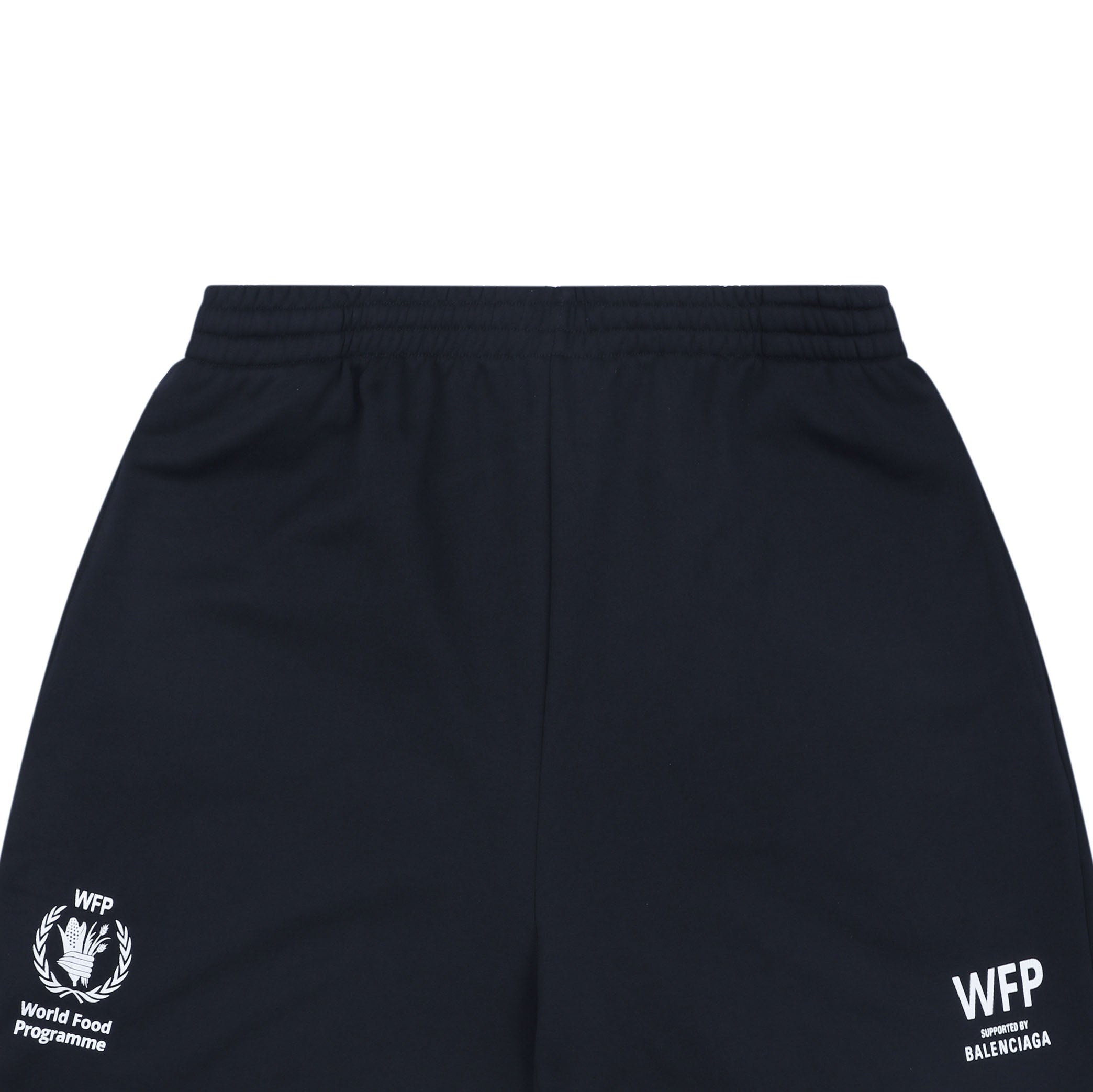 Balenciaga x WFP World Food Programme White Logo Print Shorts