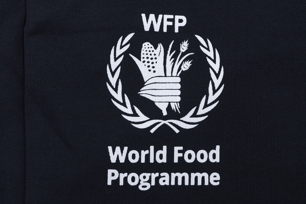 Balenciaga x WFP World Food Programme White Logo Print Shorts