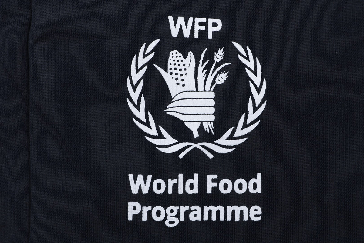 Balenciaga x WFP World Food Programme White Logo Print Shorts