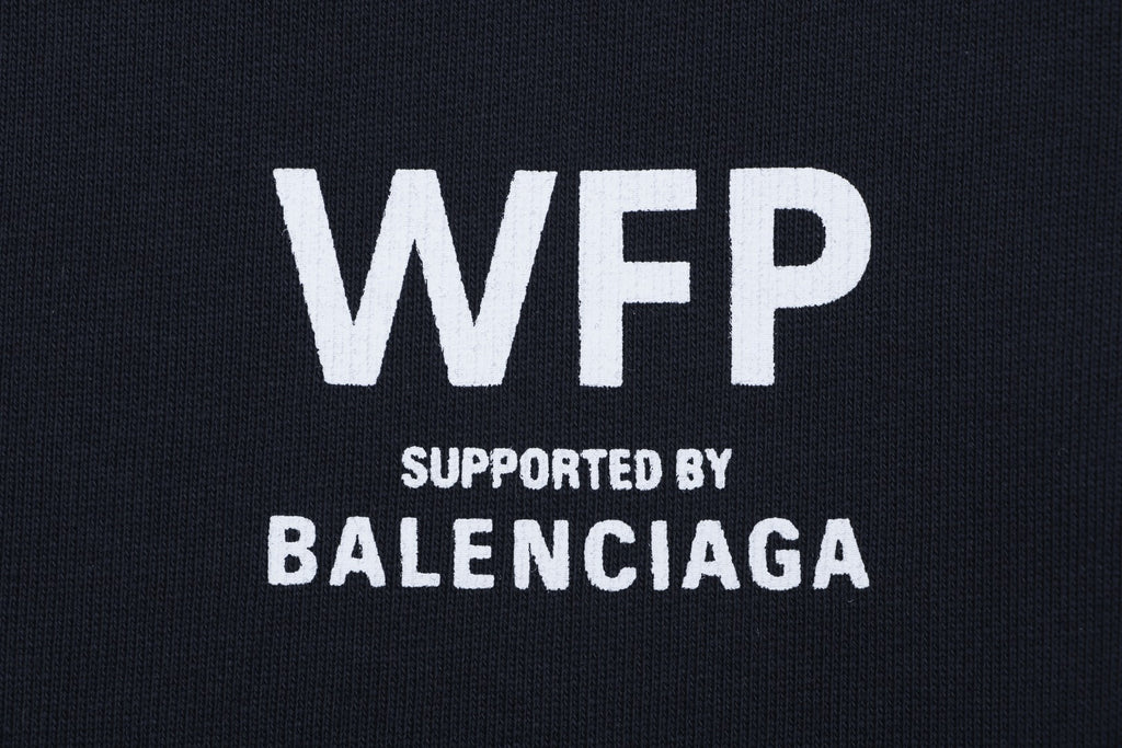 Balenciaga x WFP World Food Programme White Logo Print Shorts