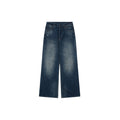 Acne Studios 2021F Ink Splash Distressed Wide-Leg Jeans