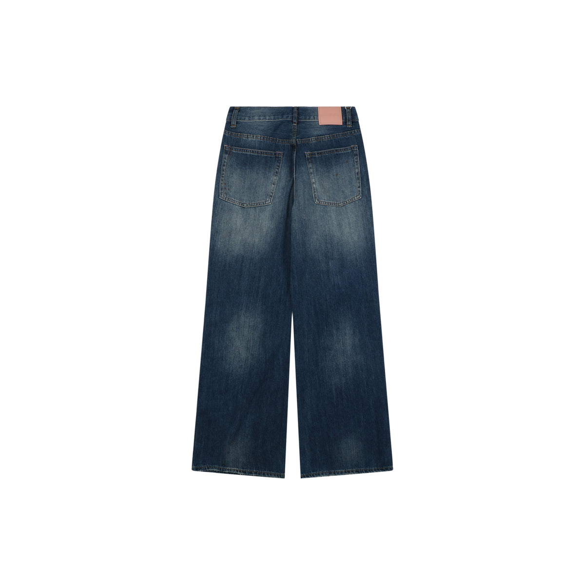 Acne Studios 2021F Ink Splash Distressed Wide-Leg Jeans