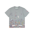 Off-White c/o Virgil Abloh 17SS Starry Sky Fireworks Ink Splash Arrow Print Short Sleeve T-Shirt - Grey
