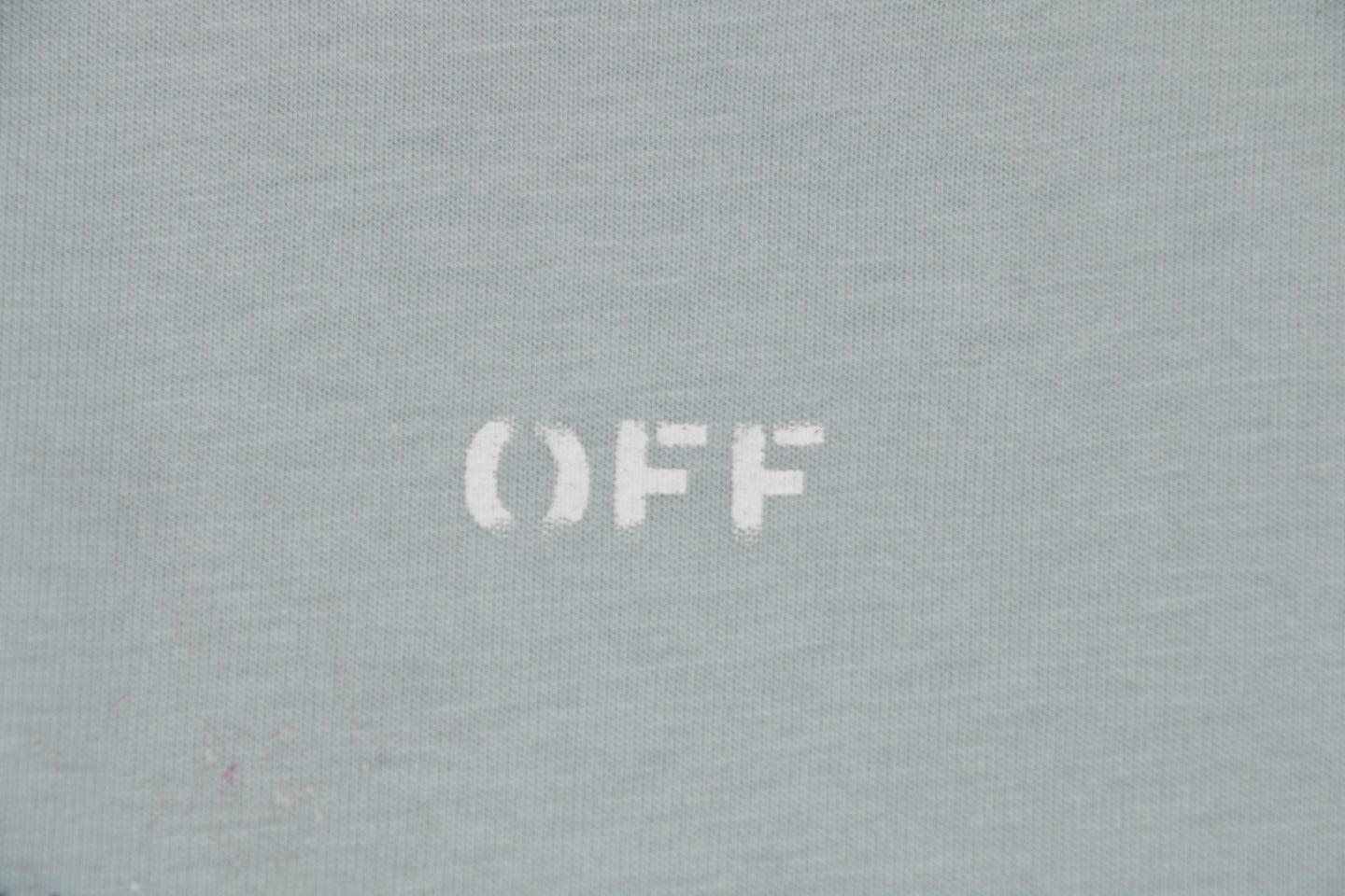 Off-White c/o Virgil Abloh 17SS Starry Sky Fireworks Ink Splash Arrow Print Short Sleeve T-Shirt - Grey