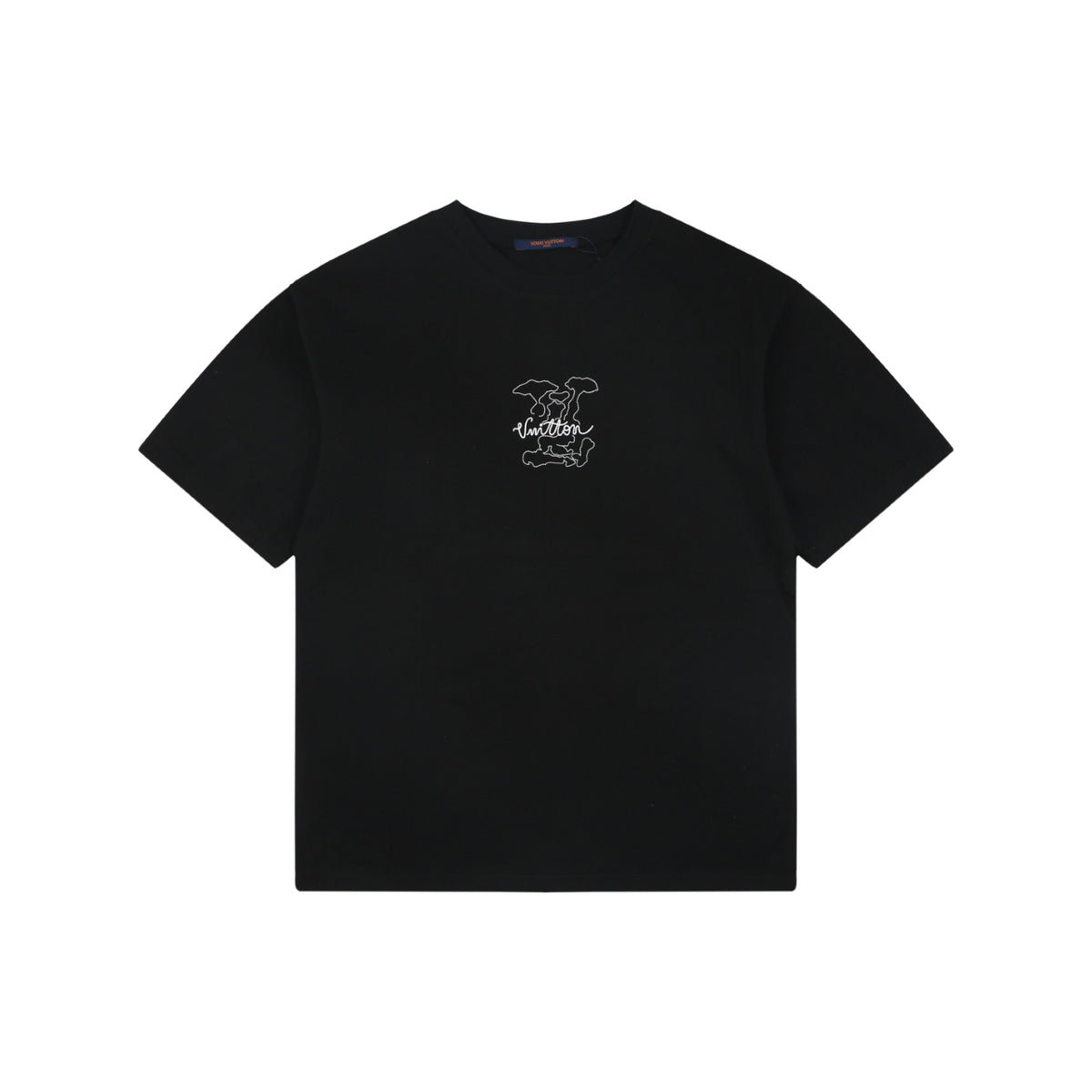 Louis Vuitton Dot Matrix Graffiti Monogram Print Short Sleeve T-Shirt - Black
