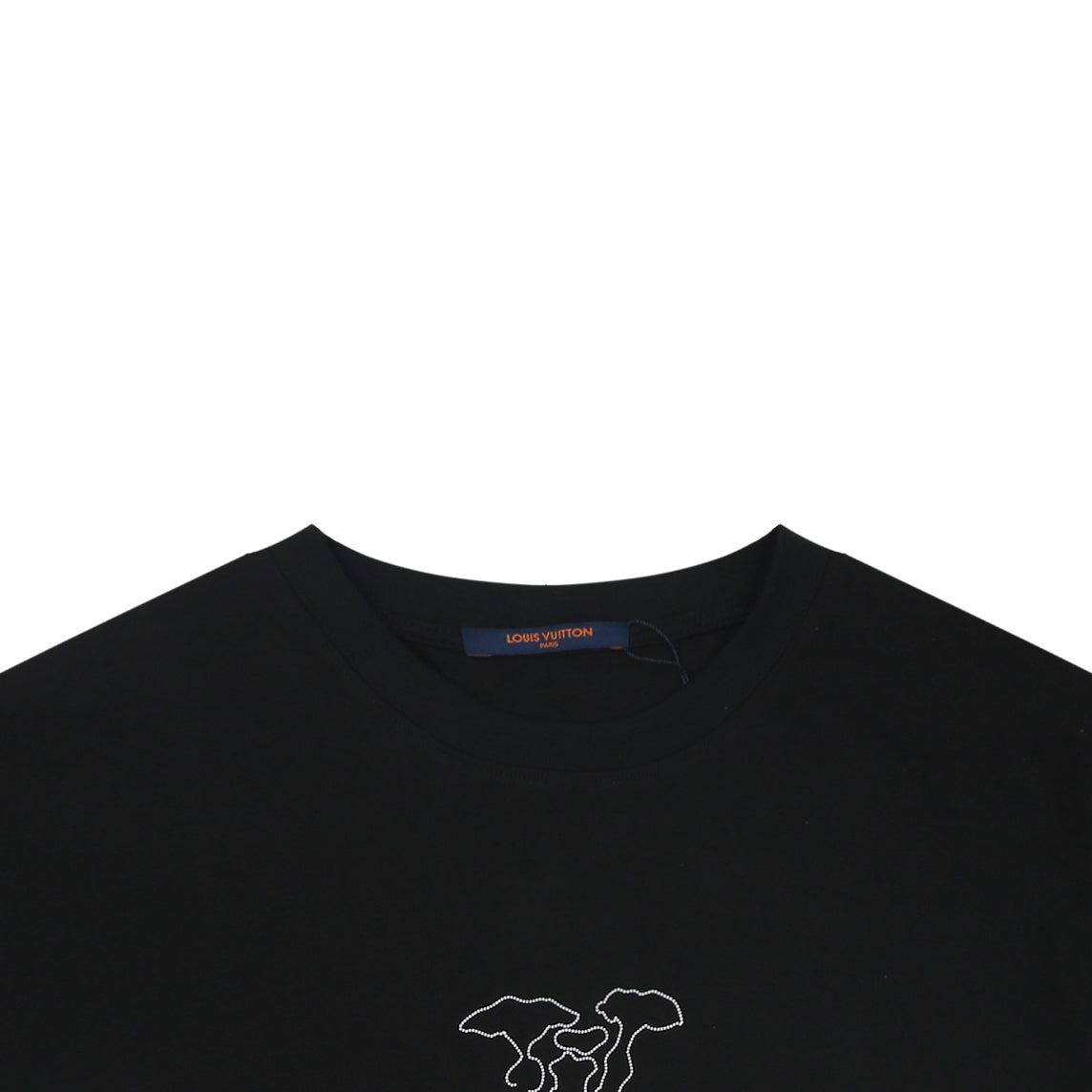 Louis Vuitton Dot Matrix Graffiti Monogram Print Short Sleeve T-Shirt - Black
