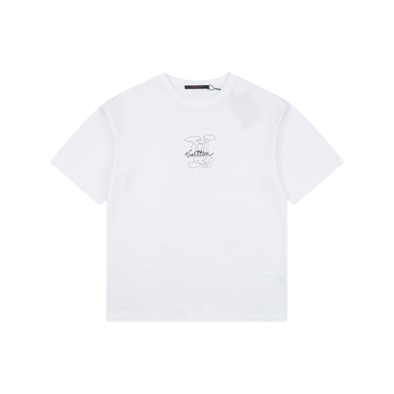 Louis Vuitton Dot Matrix Graffiti Monogram Print Short Sleeve T-Shirt - White