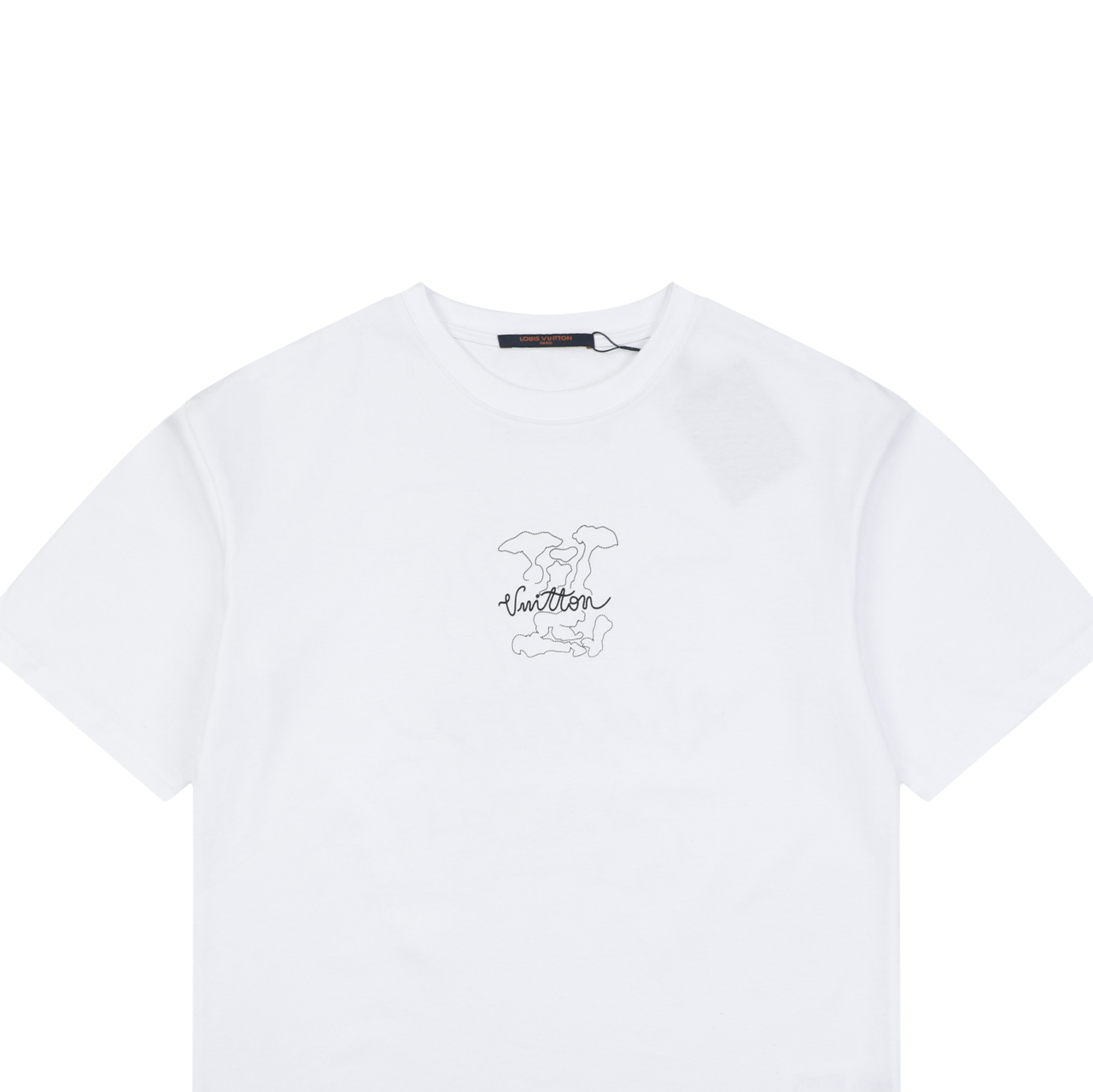 Louis Vuitton Dot Matrix Graffiti Monogram Print Short Sleeve T-Shirt - White