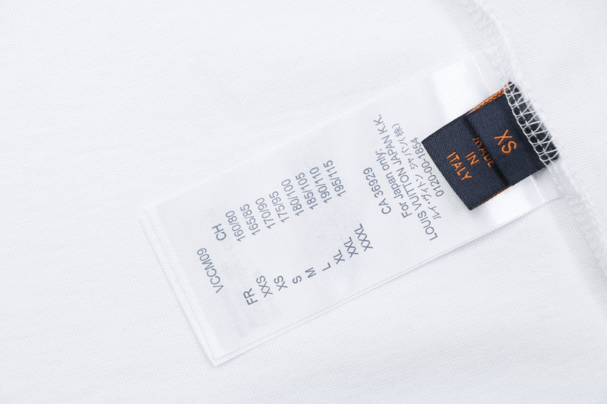 Louis Vuitton Dot Matrix Graffiti Monogram Print Short Sleeve T-Shirt - White