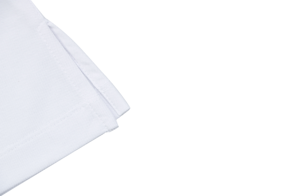 Louis Vuitton Safety Pin Monogram Letter Embroidered Polo Short Sleeve - White