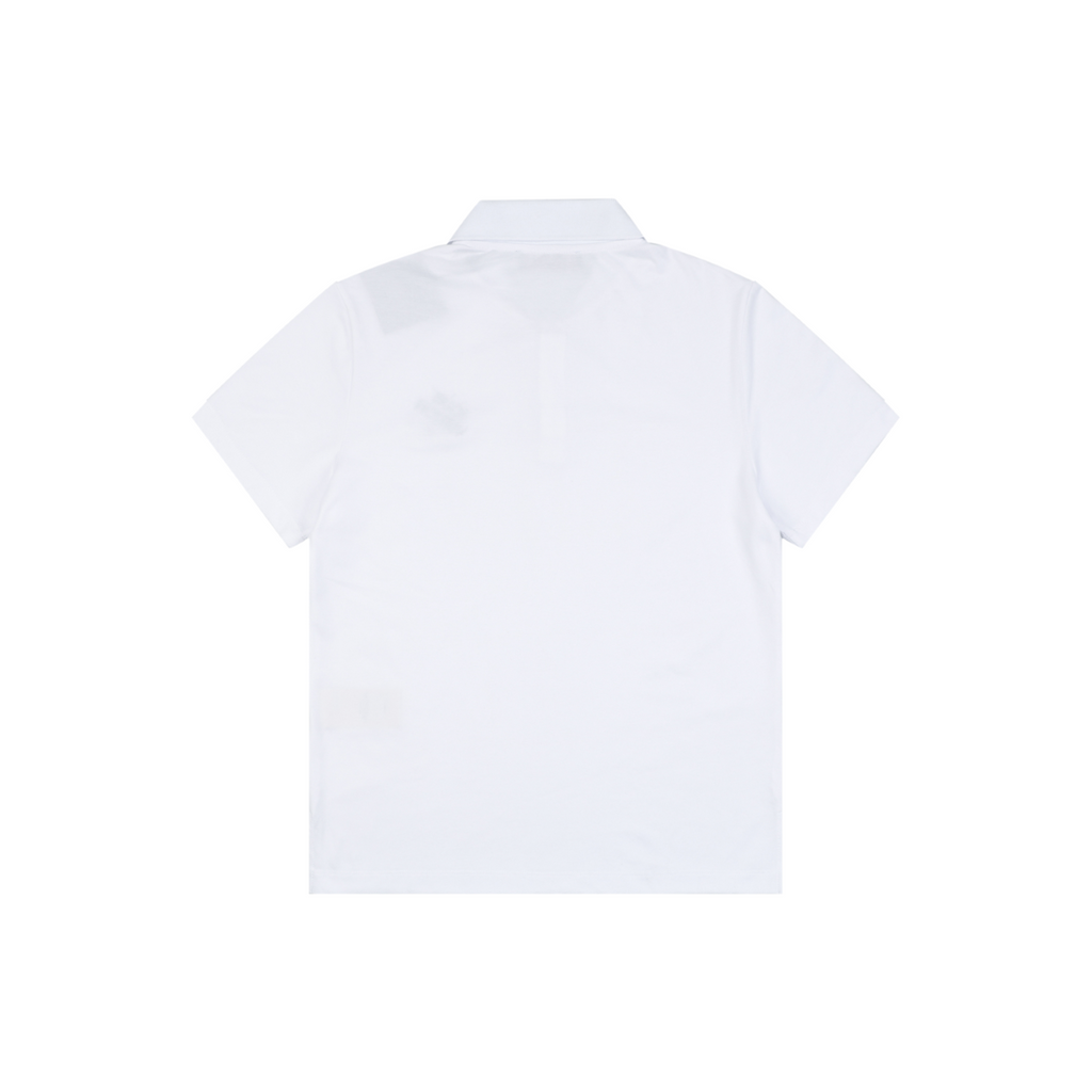 Louis Vuitton Safety Pin Monogram Letter Embroidered Polo Short Sleeve - White