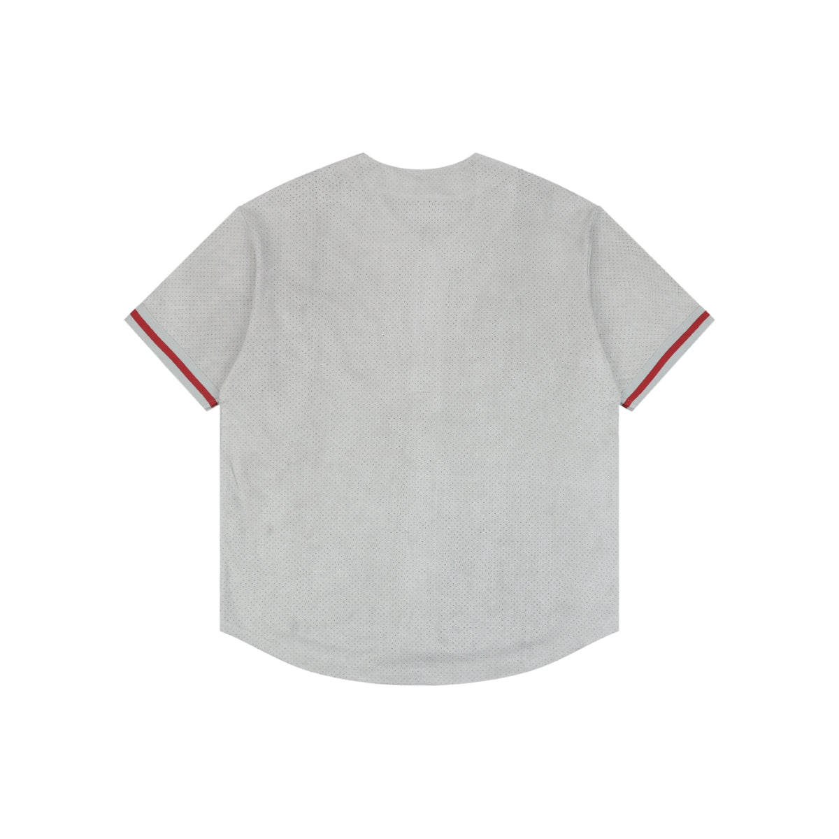 Supreme Suede Mesh Baseball Jersey Short Sleeve - Grey