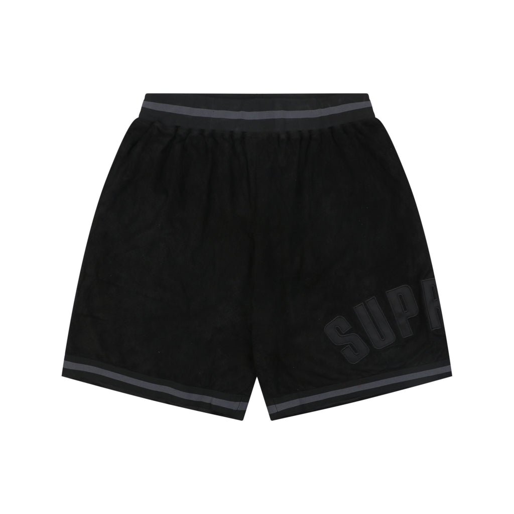 Supreme Suede Mesh Shorts - Black
