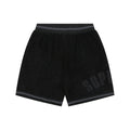 Supreme Suede Mesh Shorts - Black