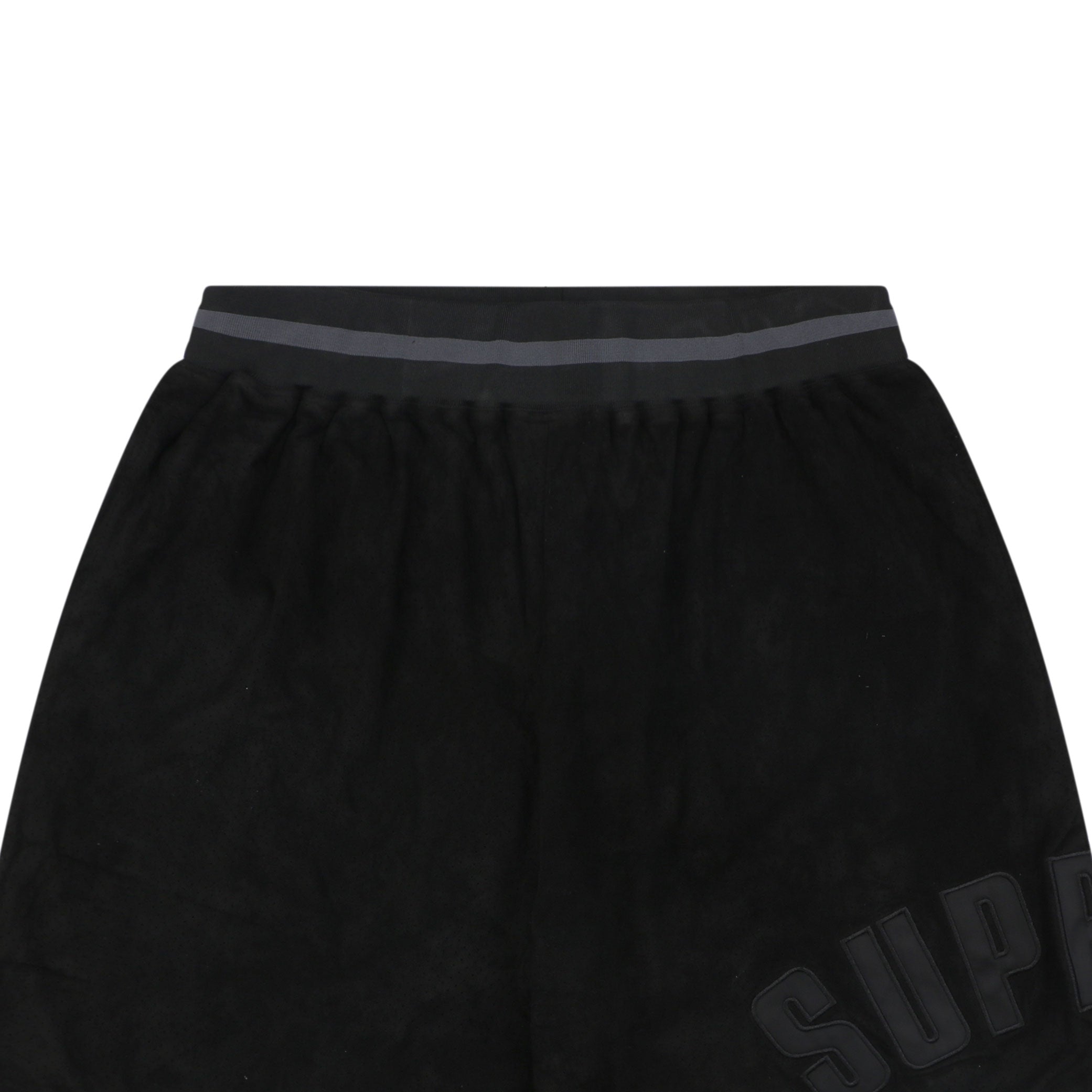 Supreme Suede Mesh Shorts - Black