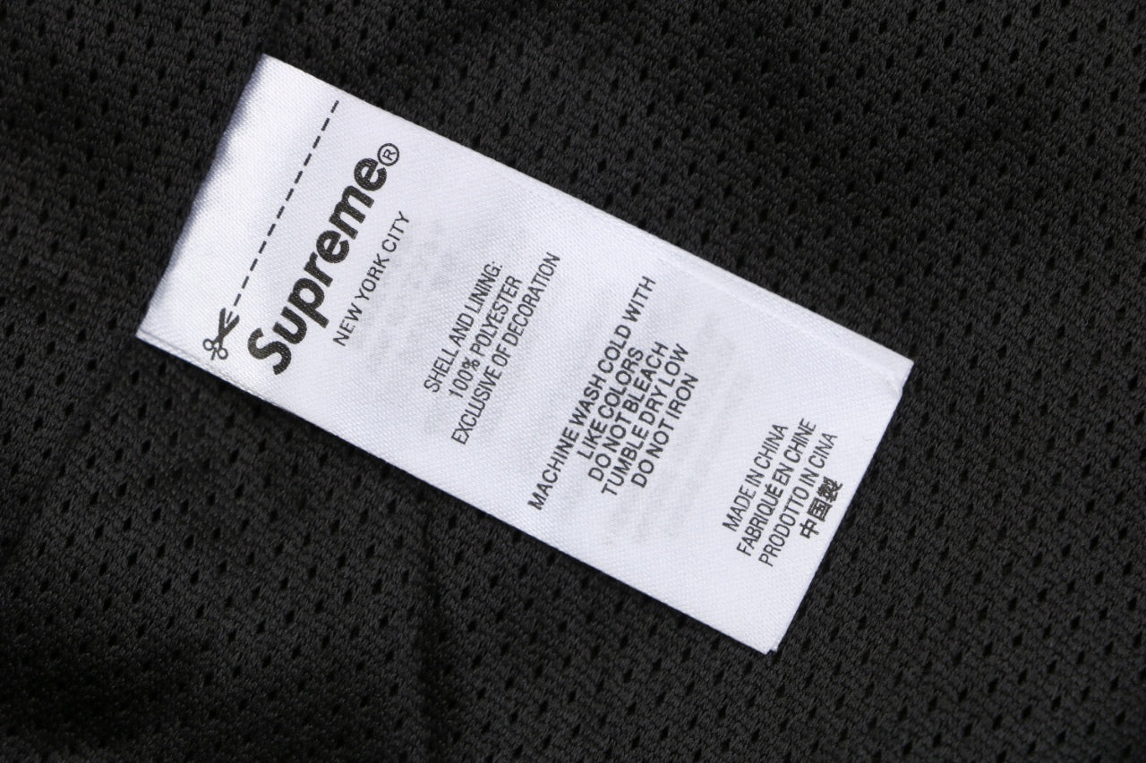 Supreme Suede Mesh Shorts - Black
