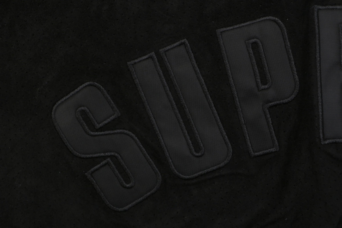 Supreme Suede Mesh Shorts - Black