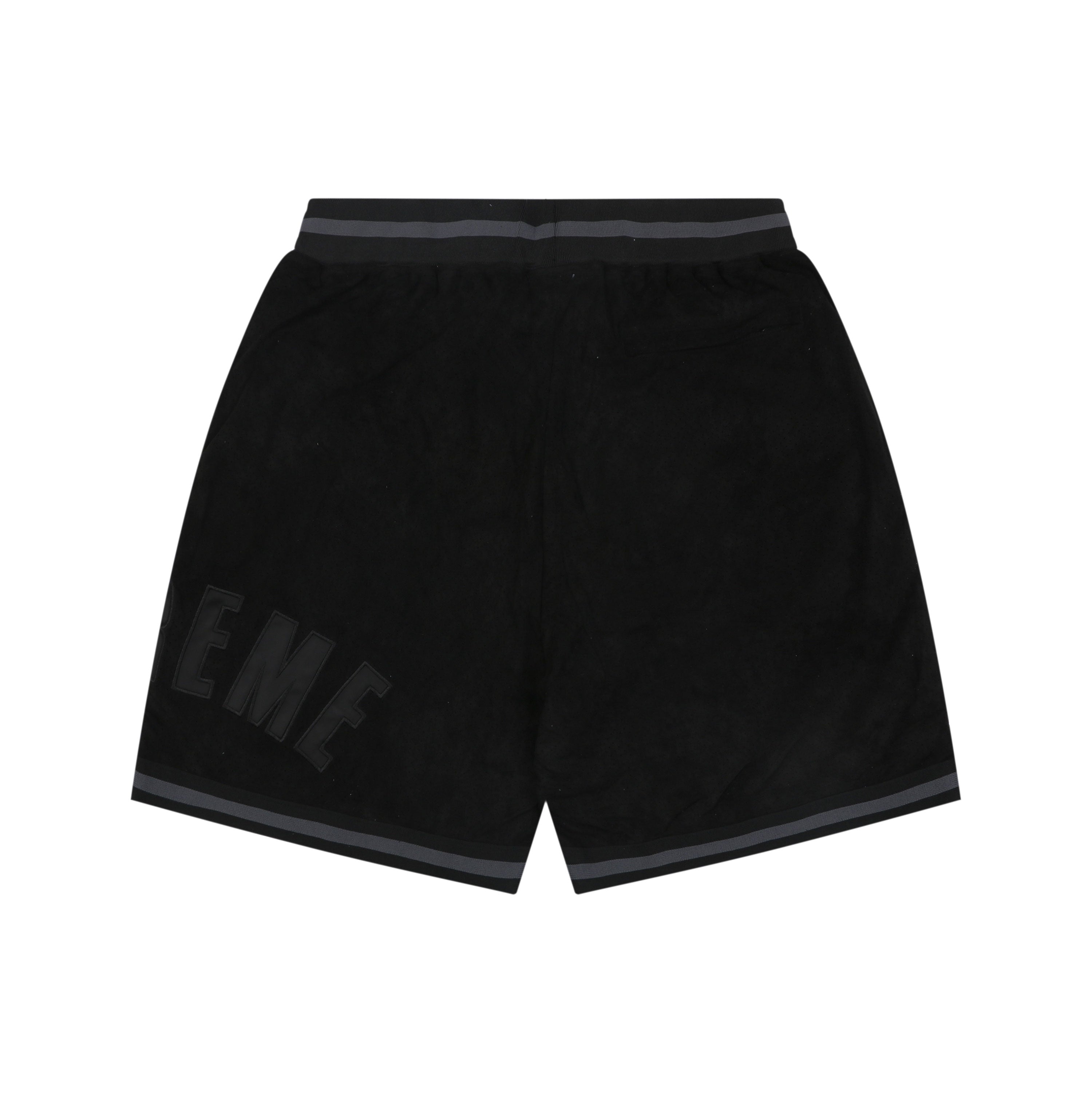 Supreme Suede Mesh Shorts - Black