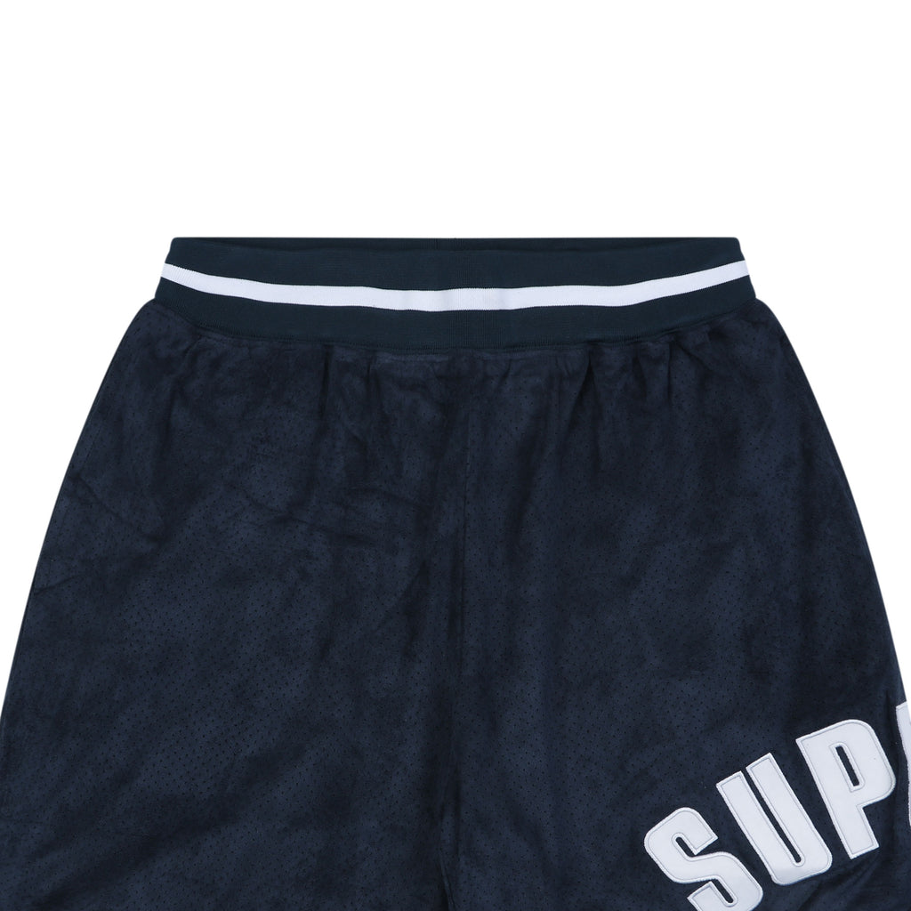 Supreme Suede Mesh Shorts - Navy