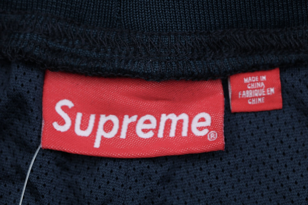 Supreme Suede Mesh Shorts - Navy