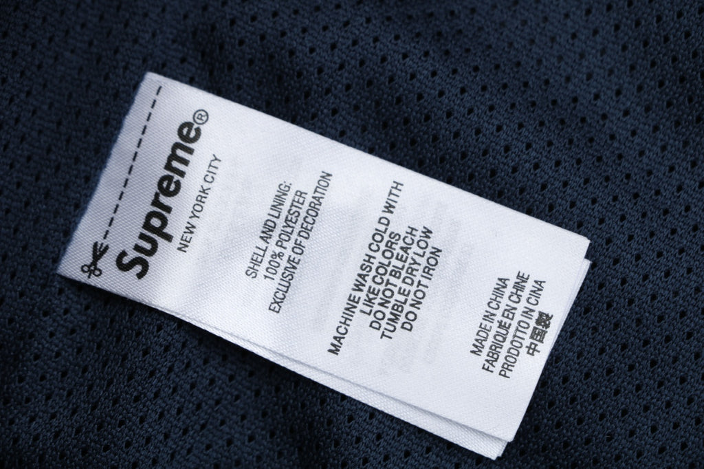 Supreme Suede Mesh Shorts - Navy
