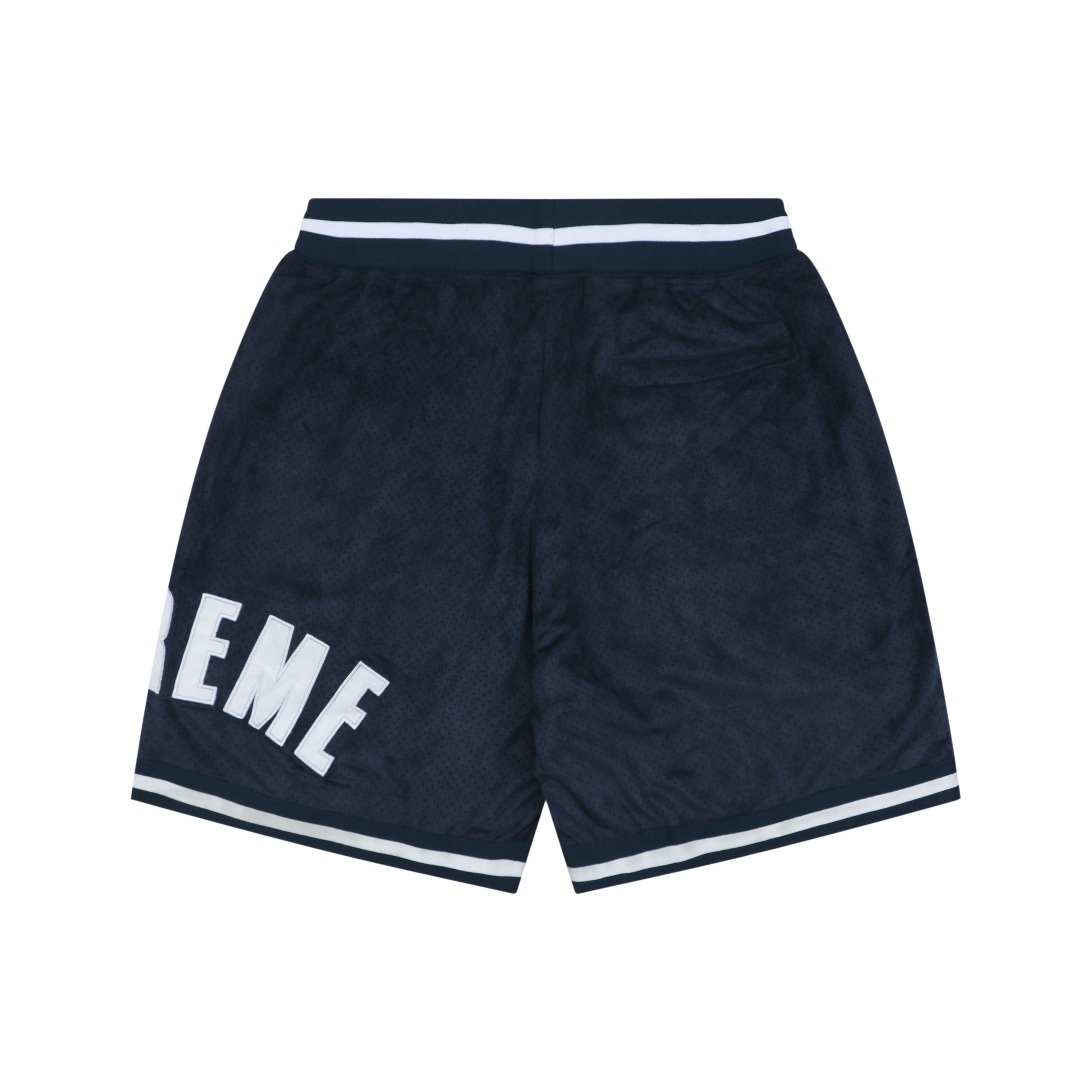 Supreme Suede Mesh Shorts - Navy