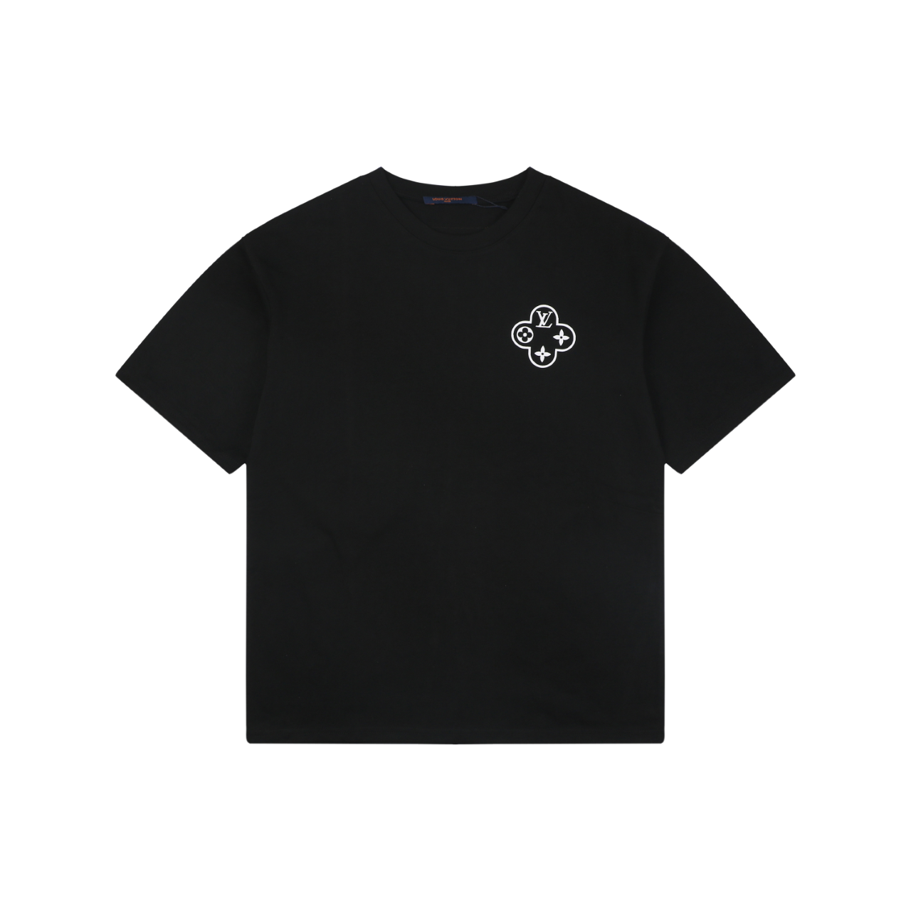 Louis Vuitton Circle Chain Monogram Print Short Sleeve T-Shirt - Black