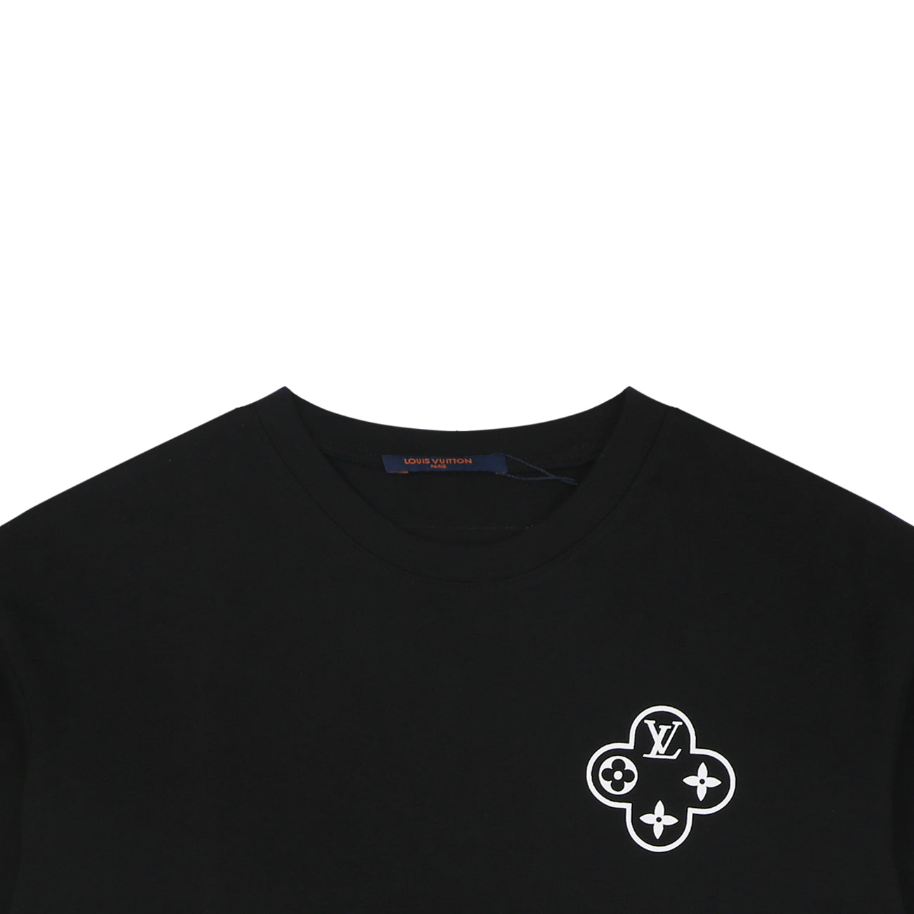Louis Vuitton Circle Chain Monogram Print Short Sleeve T-Shirt - Black