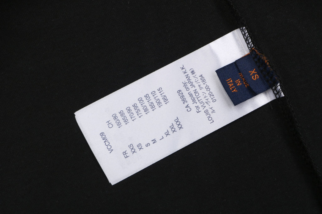 Louis Vuitton Circle Chain Monogram Print Short Sleeve T-Shirt - Black