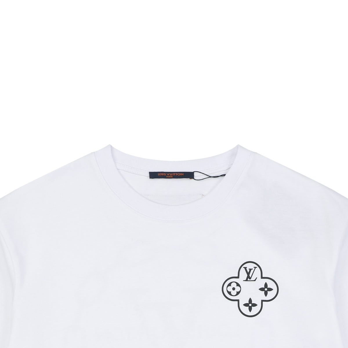 Louis Vuitton Circle Chain Monogram Print Short Sleeve T-Shirt - White