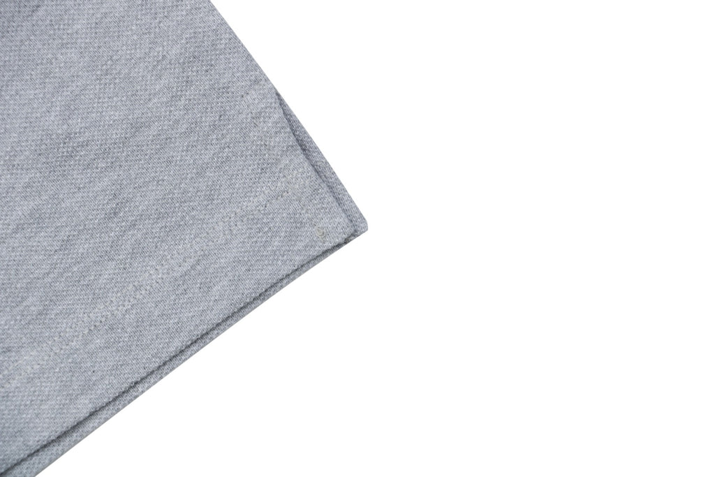 Louis Vuitton Small Monogram Embroidered Polo Shirt Short Sleeve - Grey