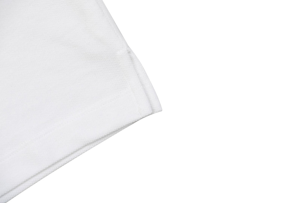 Louis Vuitton Small Monogram Embroidered Polo Shirt Short Sleeve - White