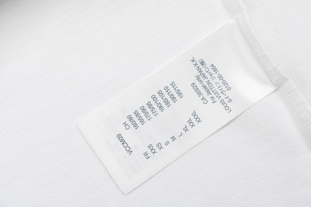 Louis Vuitton Small Monogram Embroidered Polo Shirt Short Sleeve - White