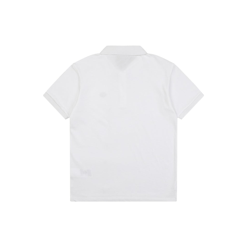 Louis Vuitton Small Monogram Embroidered Polo Shirt Short Sleeve - White