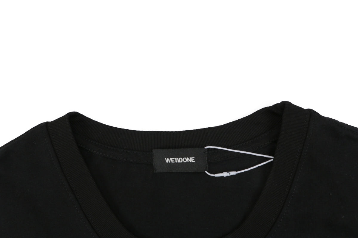 We11done Number 23 Graphic Print Short-Sleeve T-Shirt Black
