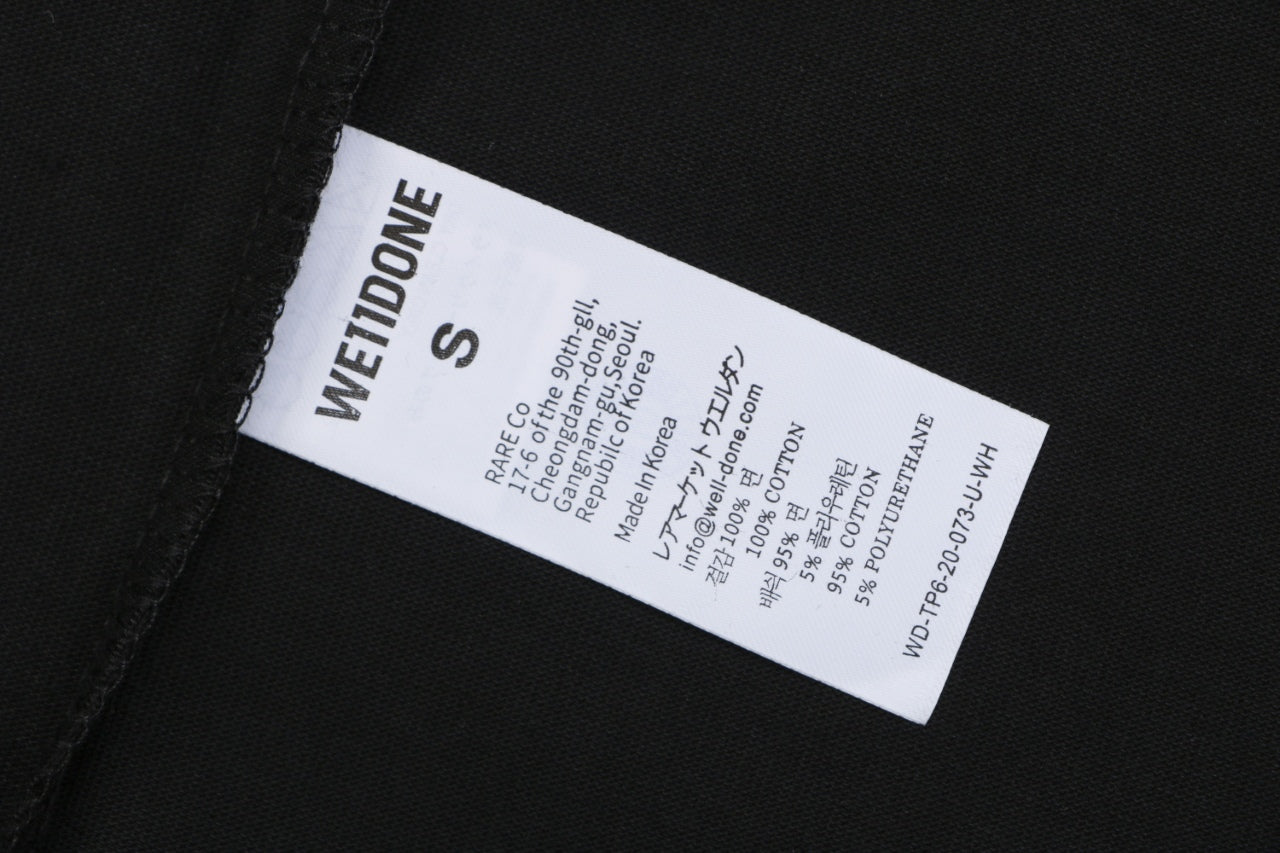 We11done Number 23 Graphic Print Short-Sleeve T-Shirt Black