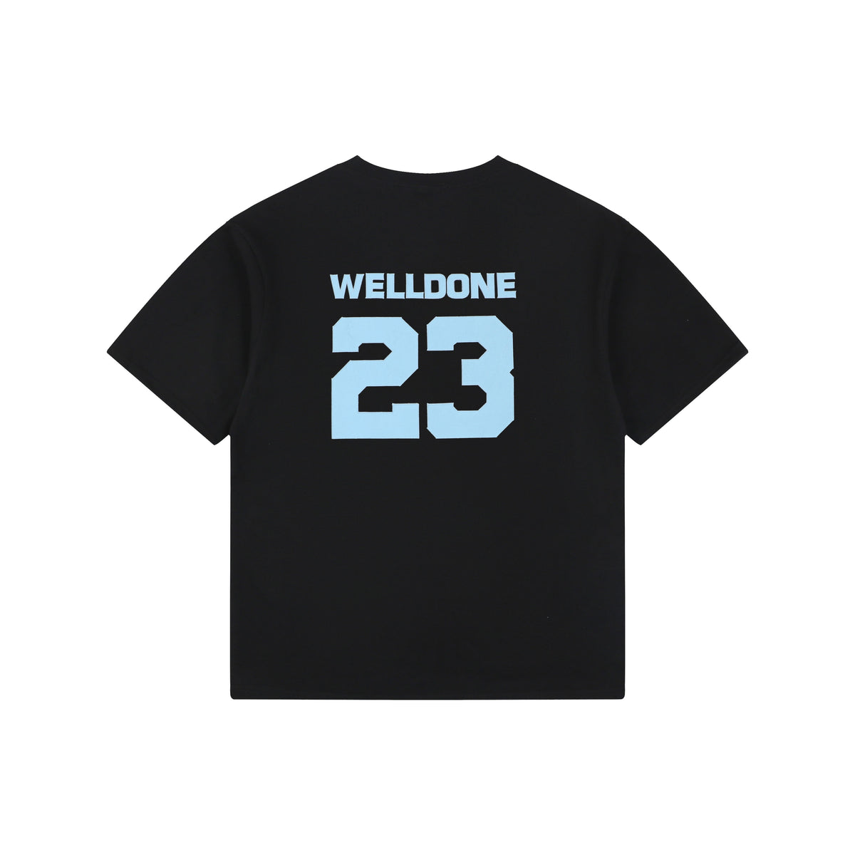 We11done Number 23 Graphic Print Short-Sleeve T-Shirt Black