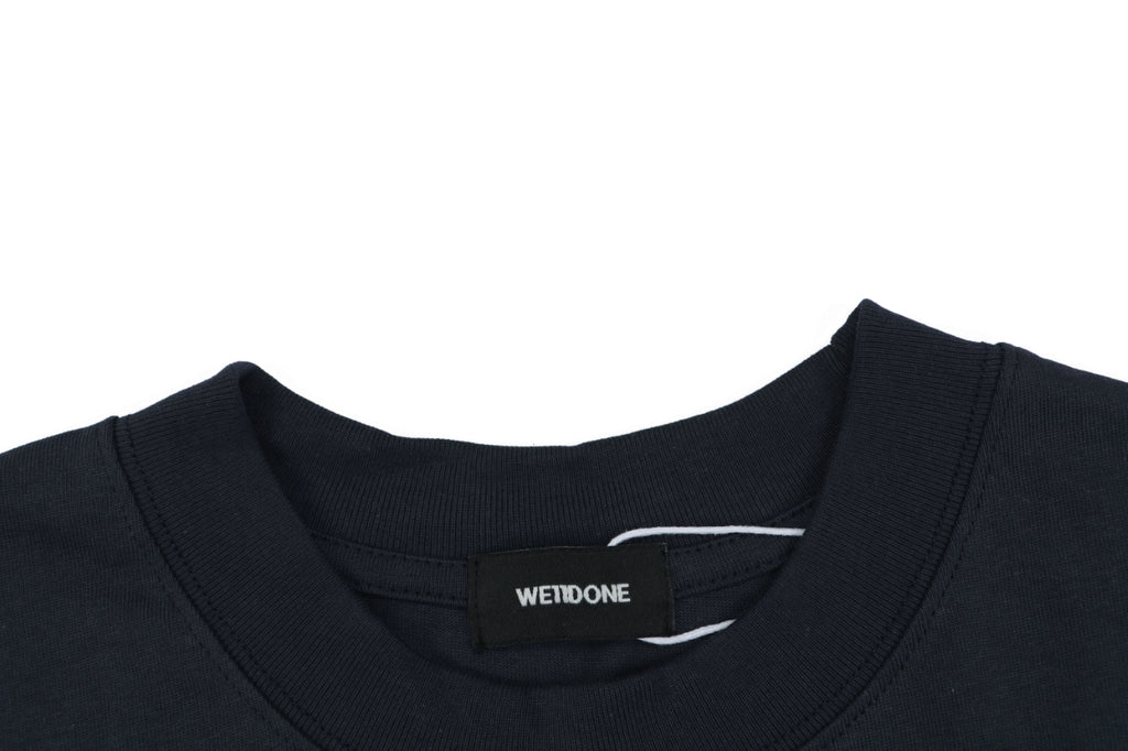 We11done Number 23 Graphic Print Short-Sleeve T-Shirt Navy