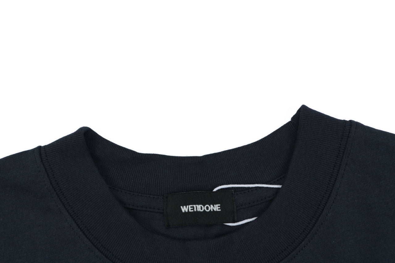 We11done Number 23 Graphic Print Short-Sleeve T-Shirt Navy