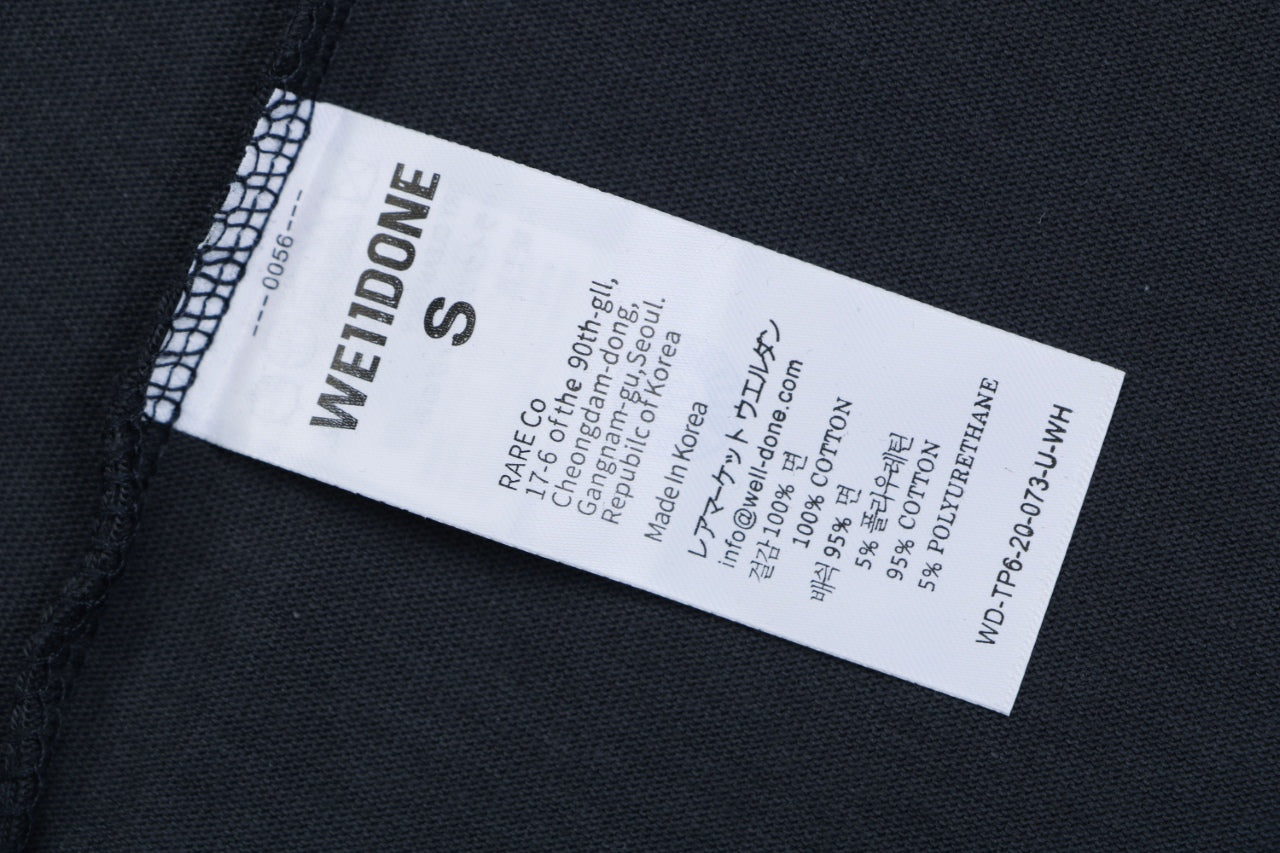 We11done Number 23 Graphic Print Short-Sleeve T-Shirt Navy