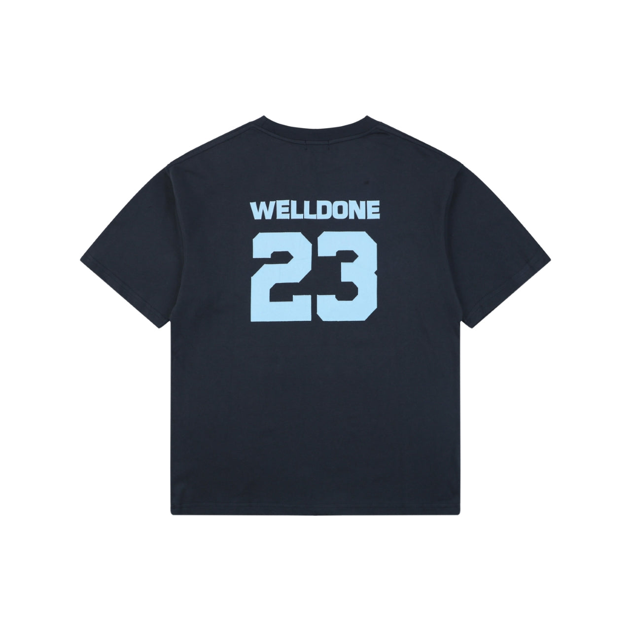 We11done Number 23 Graphic Print Short-Sleeve T-Shirt Navy
