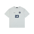 We11done Number 23 Graphic Print Short-Sleeve T-Shirt Grey