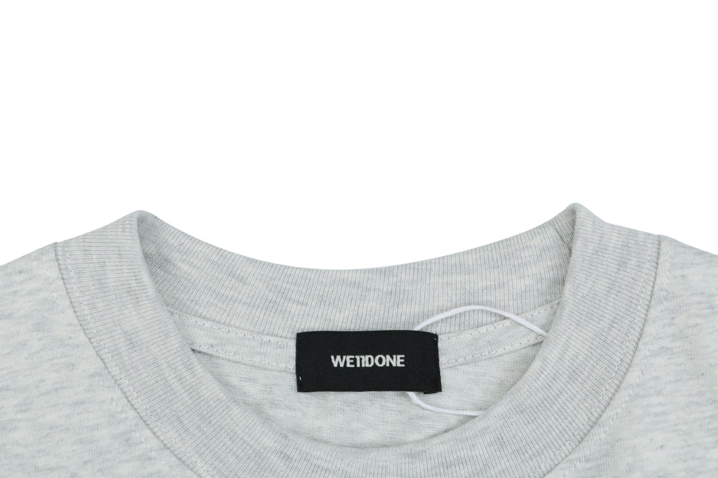 We11done Number 23 Graphic Print Short-Sleeve T-Shirt Grey
